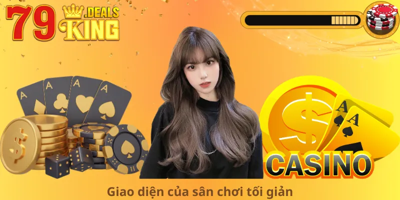 Giao diện của sân chơi tối giản